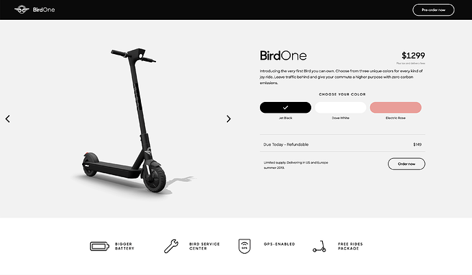 BirdOne-Scooter