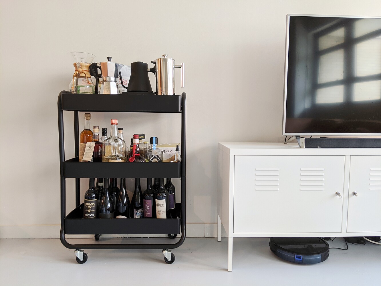 Target Wide Utility Cart The Best Cheap Bar Cart 2 by carriewald