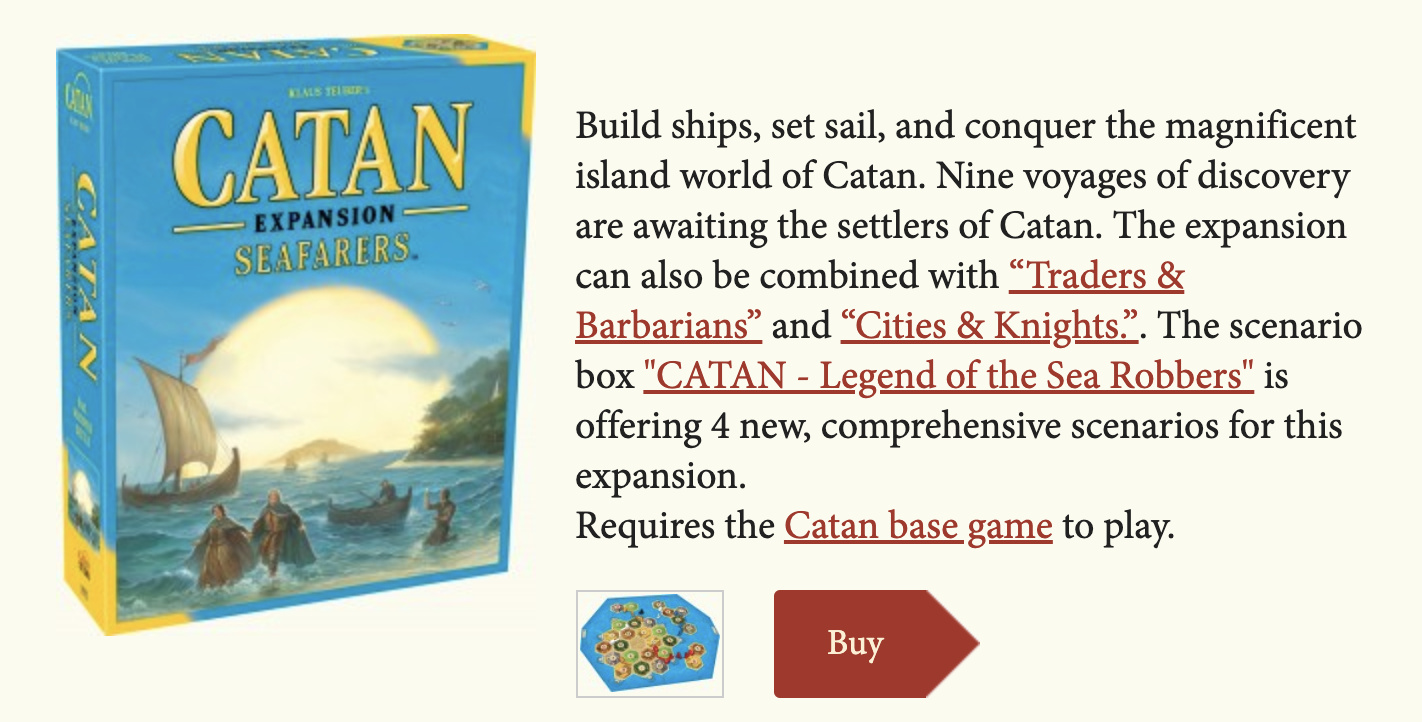 settlers of catan expansion